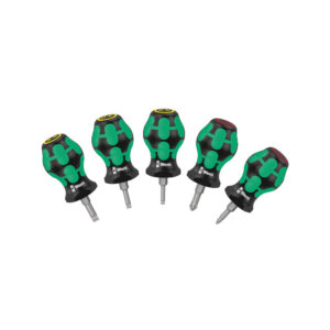 Wera 05008870001 5 Piece 300 Kraftform Plus Set 1 Stubby Screwdriver Set