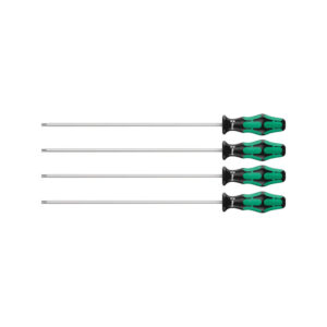 Wera 05028074001 4 Piece 367 HF Kraftform Plus 300mm Long Blade Torx with Holding Function Screwdriver Set