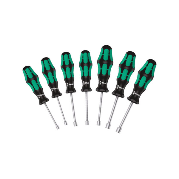Wera 05029510001 7 Piece 395 HO Kraftform Plus Nutdriver Set