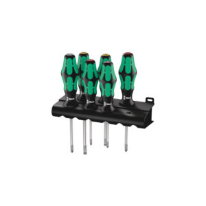 Wera 05105622001 6 Piece 335/350/355 Kraftform Plus Lasertip Screwdriver Set
