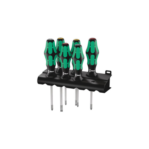 Wera 05105622001 6 Piece 335/350/355 Kraftform Plus Lasertip Screwdriver Set