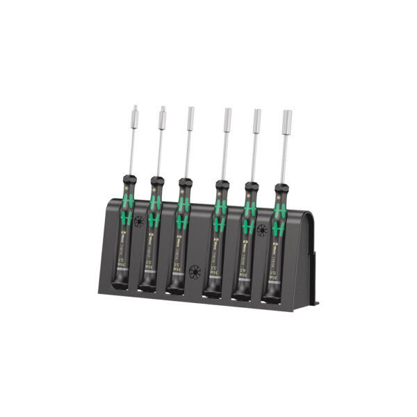 Wera 05118158001 6 Piece 2069 Kraftform Micro Nutdriver Set