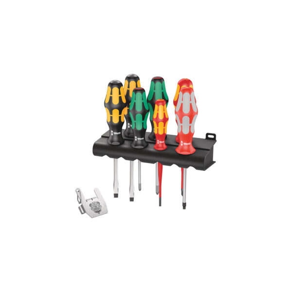 Wera 05138710001 8 Piece Kraftform Kompakt Heavy Metal 3 Screwdriver Set