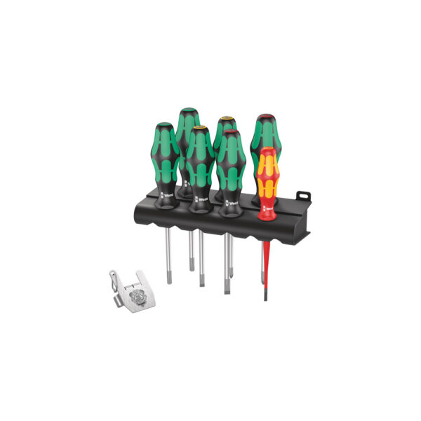 Wera 05138711001 8 Piece Kraftform Kompakt Heavy Metal 1 Screwdriver Set