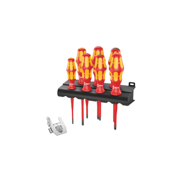 Wera 05138712001 8 Piece Kraftform Kompakt VDE Heavy Metal 2 Screwdriver Set