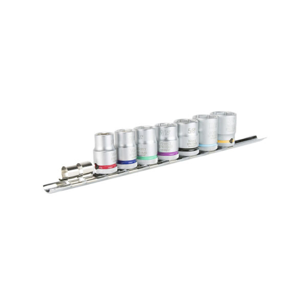 Wera 05300211001 7 Pc. 3/8'' Zyklop Imperial Socket Set