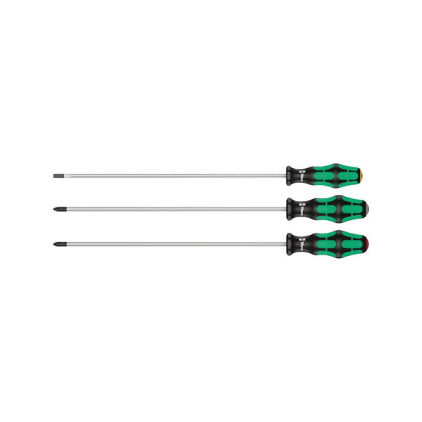 Wera 05347735002 3 Piece 335/350/355 Kraftform Plus 300mm Long Blade Screwdriver Set