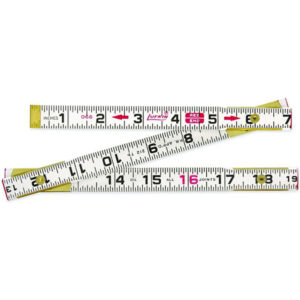 Lufkin 066FN 5/8'' x 6' Red End Flat Reading Wood Rule