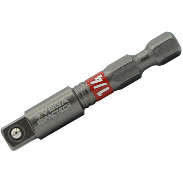 Vega T150ADB14 Impactech 1/4'' Male Square Imapct Socket Adapter with Ball Lock