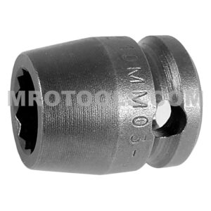Apex 10MM03-D 10mm 12-Point Standard Impact Socket, 3/8'' Square Drive