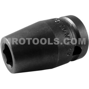 Apex 10MM15 10mm 6-Point Standard Impact Socket, 1/2'' Square Drive