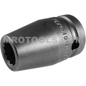 Apex 10MM15-D 10mm 12-Point Standard Impact Socket, 1/2'' Square Drive