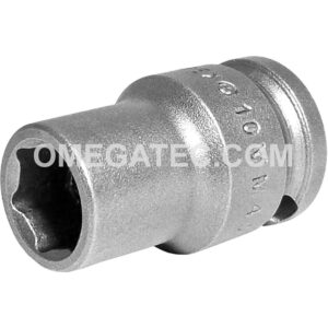 Apex 10MM43 10mm 6-Point Standard Impact Socket, Thin Wall, 3/8'' Square Drive