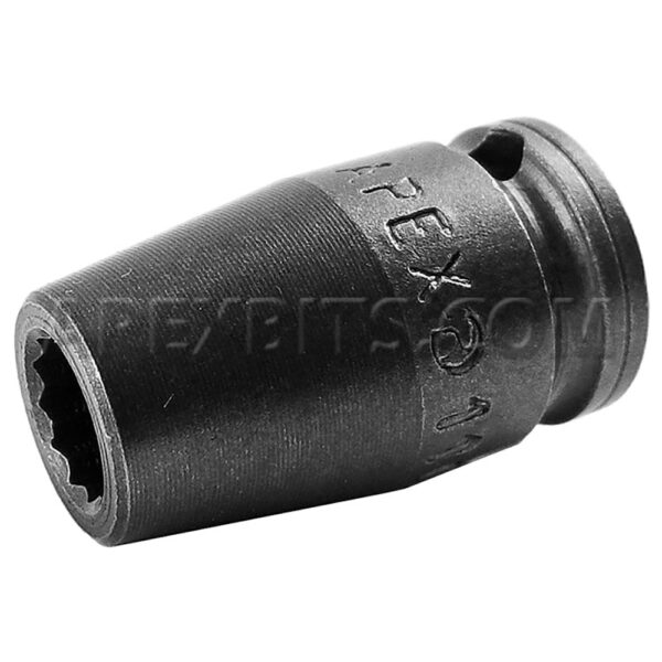 Apex 1107-D 7/32'' 12-Point Standard Impact Socket, 1/4'' Square Drive