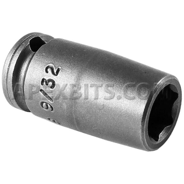 Apex 1109 9/32'' 6-Point Standard Impact Socket, 1/4'' Square Drive