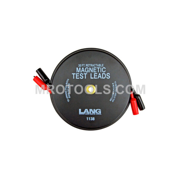 Lang 1138 Magnetic Retractable Test Leads - 2 Leads X 30 feet