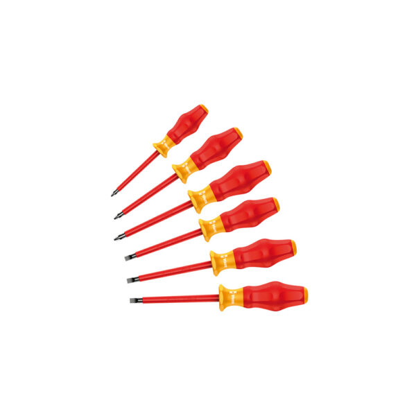 Wera 05345213001 1160i/1162i/6 VDE Kraftform Comfort Safety Screwdriver Set 6 Piece