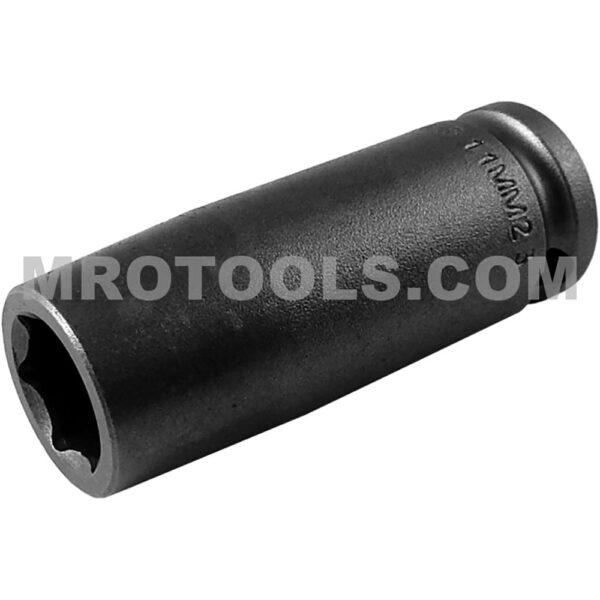 Apex 11MM23 11mm 6-Point Long Impact Socket, 3/8'' Square Drive