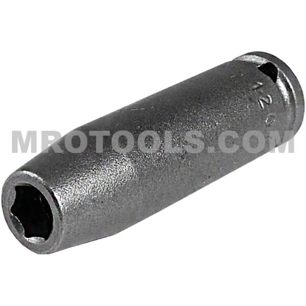 Apex 1207 7/32'' 6-Point Long Impact Socket, 1/4'' Square Drive