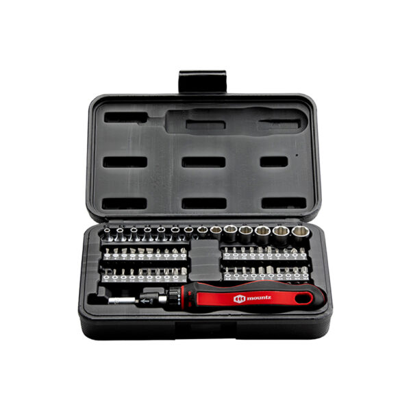Mountz 125004 Screwdriver Kit - Sockets & Bits 55PC Set