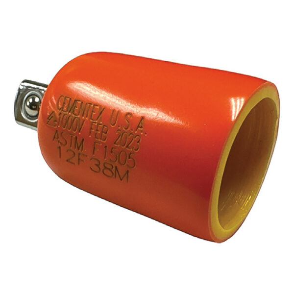 Cementex 12F34M 1/2'' Female - 3/4'' Male Socket Adapter, 1/2'' Square Drive