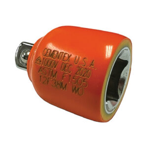 Cementex 12F38M WO 1/2'' Female Flush Connect Drive Socket - 3/8'' Male Socket Adapter, 1/2'' Square Drive