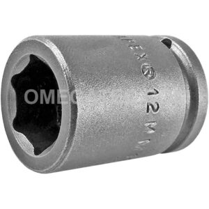 Apex 12MM11 12mm 6-Point Standard Impact Socket, 1/4'' Square Drive