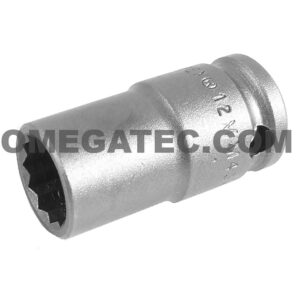 Apex 12MM43-D 12mm 12-Point Standard Impact Socket, Thin Wall, 3/8'' Square Drive