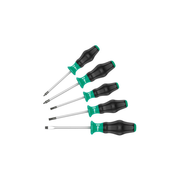 Wera 05345248001 5 Piece 1335/1350/5 Kraftform Plus Screwdriver Set