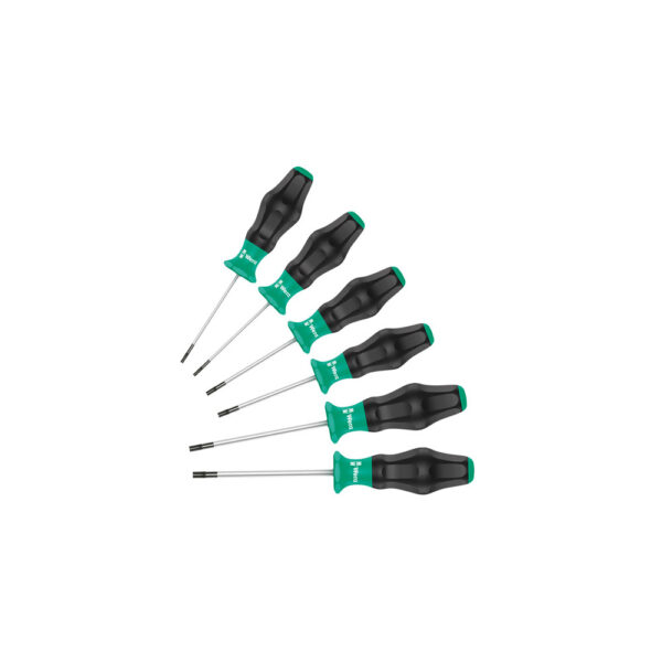 Wera 05345254001 6 Piece 1367/6 Kraftform Plus Torx Screwdriver Set