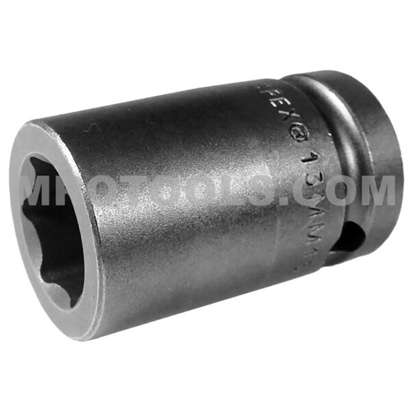 Apex 13MM15 13mm 6-Point Standard Impact Socket, 1/2'' Square Drive