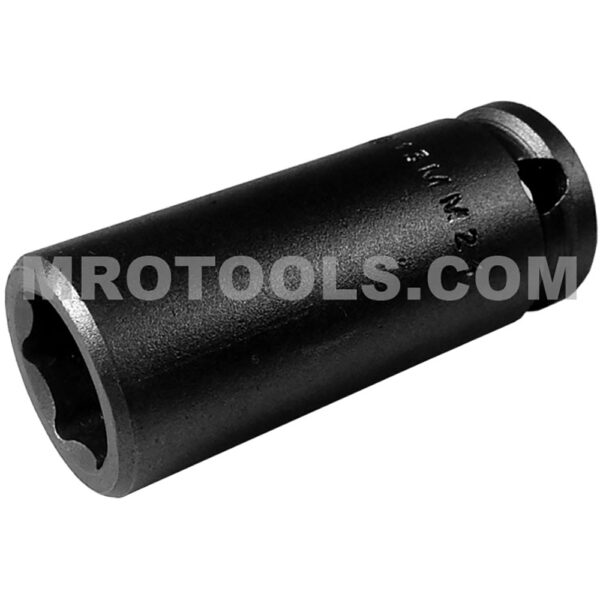 Apex 13MM23 13mm 6-Point Long Impact Socket, 3/8'' Square Drive