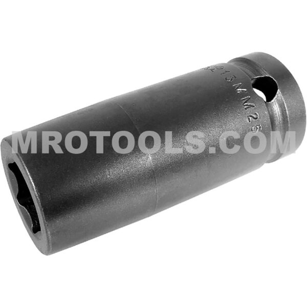 Apex 13MM25 13mm 6-Point Long Impact Socket, 1/2'' Square Drive