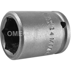 Apex 14MM11 14mm 6-Point Standard Impact Socket, 1/4'' Square Drive