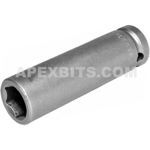 Apex 15MM35 15mm 6-Point Extra Long Impact Socket, 1/2'' Square Drive