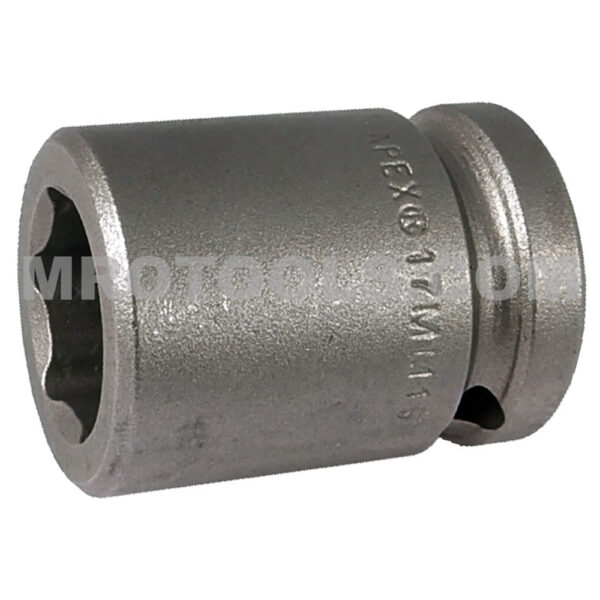 Apex 17MM15 17mm 6-Point Standard Impact Socket, 1/2'' Square Drive