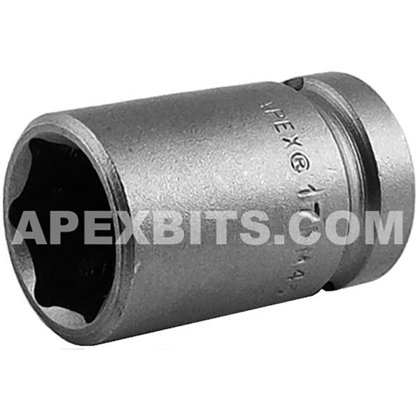 Apex 17MM45 17mm 6-Point Standard Impact Socket, Thin Wall, 1/2'' Square Drive