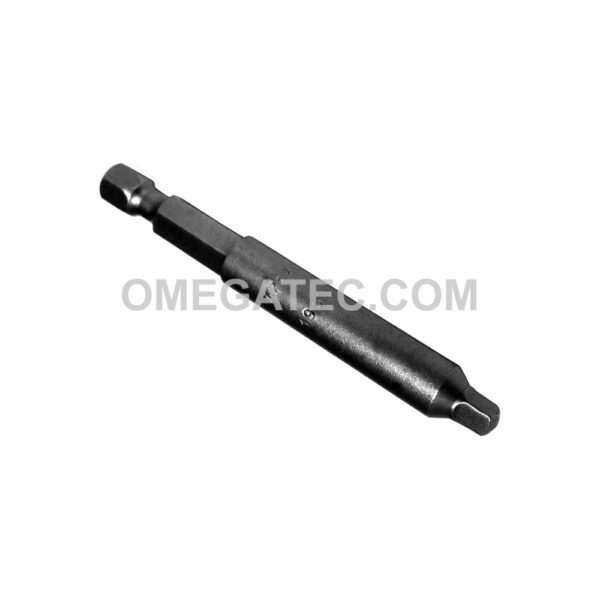 Apex 1951-3X #3 Square Recess Turned Body Power Drive Bits, 1/4'' Hex Drive