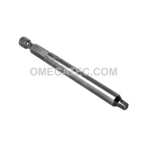 Apex 1953-3X #3 Square Recess Turned Body Power Drive Bits, 1/4'' Hex Drive