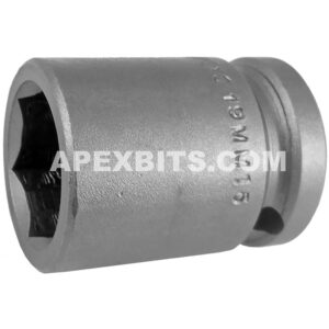 Apex 19MM15 19mm 6-Point Standard Impact Socket, 1/2'' Square Drive