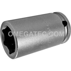 Apex 19MM23 19mm 6-Point Long Impact Socket, 3/8'' Square Drive