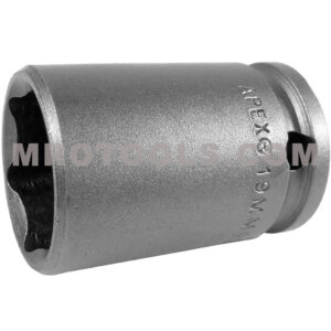 Apex 19MM43 19mm 6-Point Standard Impact Socket, Thin Wall, 3/8'' Square Drive