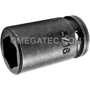 Apex 1P10 5/16'' 6-Point Impact Socket, For Sheet Metal Screw, Self-Drilling And Tapping Screws, 1/4'' Square Drive