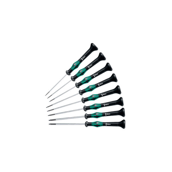 Wera 05345274001 8 Piece 2054/8 Kraftform Micro Hexagon Screwdriver Set