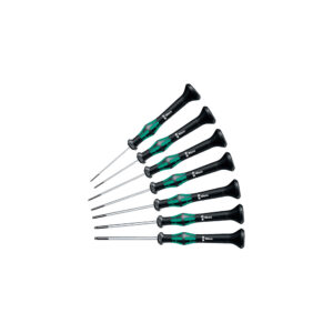 Wera 05345276001 7 Piece 2067/7 Kraftform Micro Torx Screwdriver Set With Holding Function