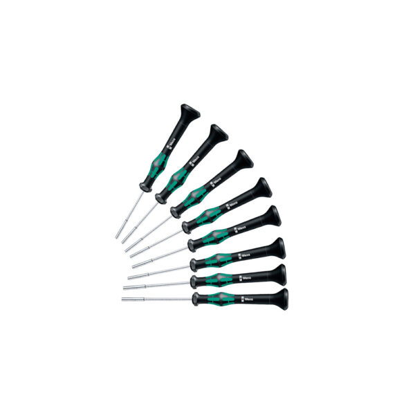 Wera 05345279001 8 Piece 2069/8 3/32'' - 1/4'' Kraftform Micro Nutdriver Set