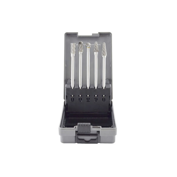 2185 Astro Pneumatic Long Double Cut Carbide Burr 5PC Set 4.5''