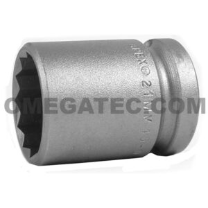 Apex 21MM45-D 21mm 12-Point Standard Impact Socket, Thin Wall, 1/2'' Square Drive