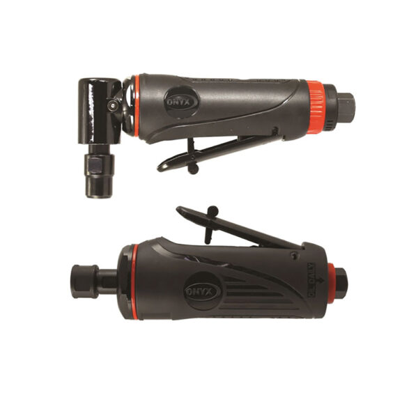 222 Astro Pneumatic ONYX Die Grinder 2PC Kit with 1/4'' 90 Degree Angle Die Grinder and 1/4'' Medium Die Grinder