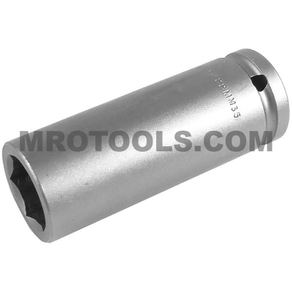 Apex 22MM35 22mm 6-Point Extra Long Impact Socket, 1/2'' Square Drive
